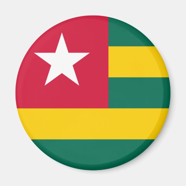 Togo Flagga Magnet (Framsidan)