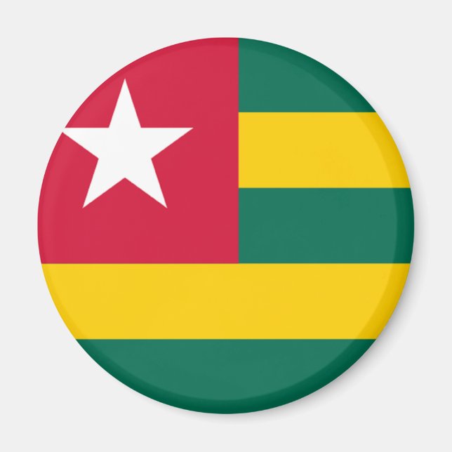 Togo-flagga Magnet (Framsidan)
