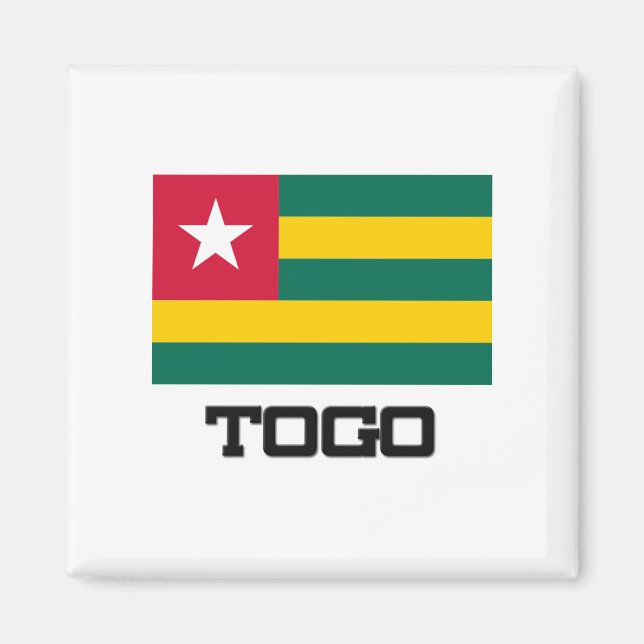 Togo Flagga Magnet (Framsidan)