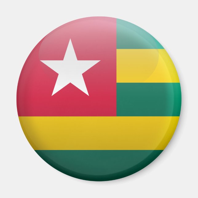 Togo-flagga Magnet (Framsidan)