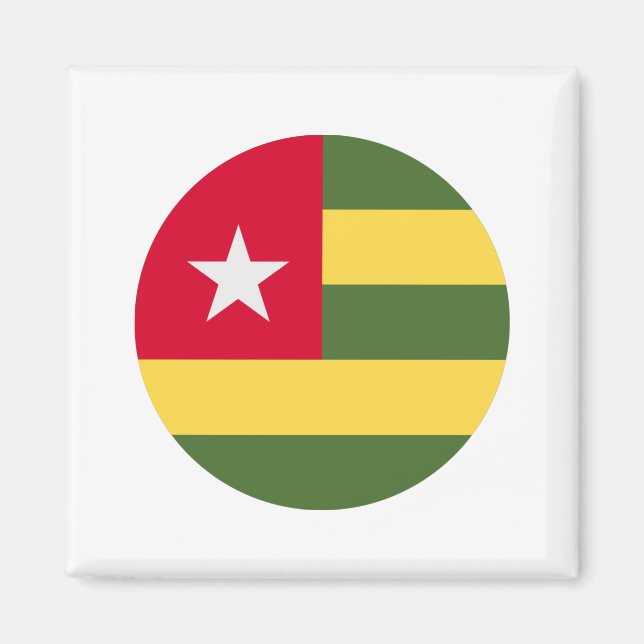 Togo Flagga Magnet (Framsidan)