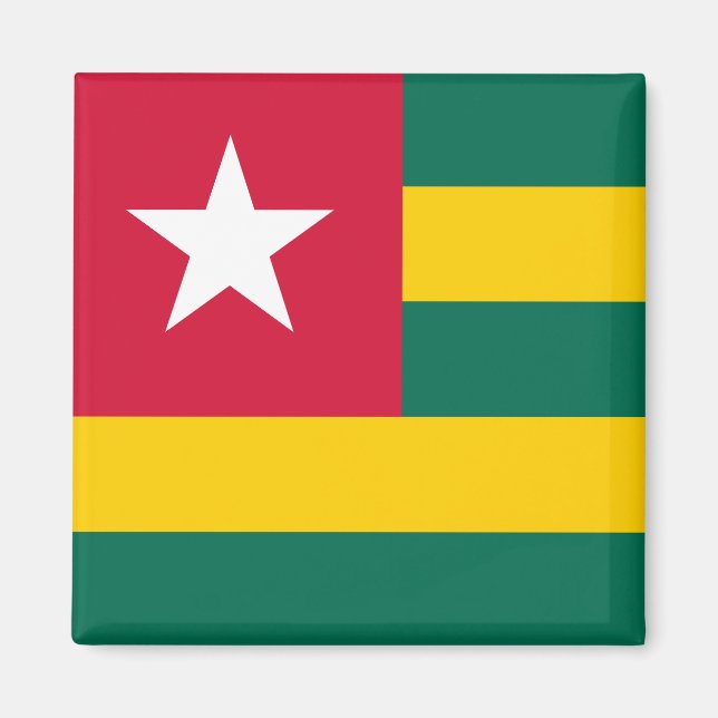 Togo Flagga Magnet (Framsidan)