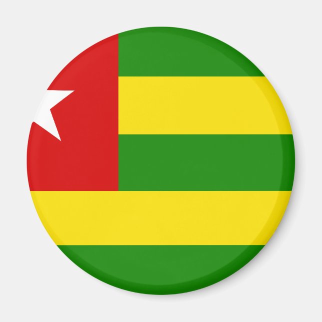 Togo Flagga Magnet (Framsidan)