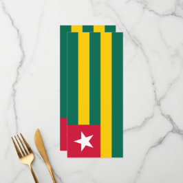 Togo flagga meny
