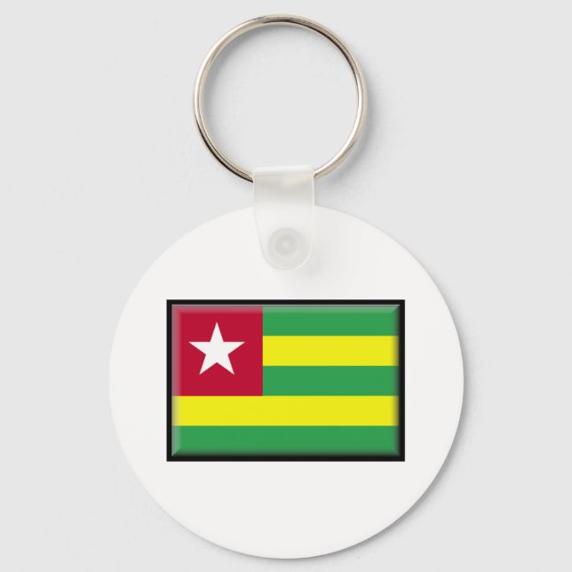 Togo Flagga Nyckelring (Framsida)