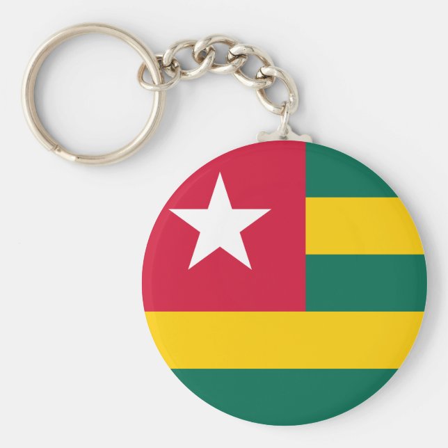 Togo Flagga Nyckelring (Framsidan)