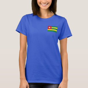 Togo Flagga och Karta dk T-Shirt