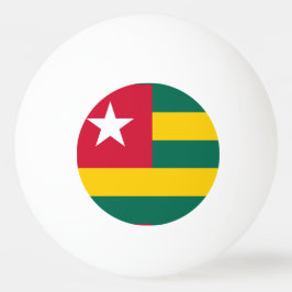 Togo flagga pingisboll