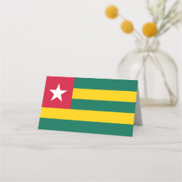 Togo flagga placeringskort