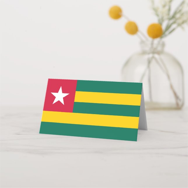 Togo flagga placeringskort (Framsida)