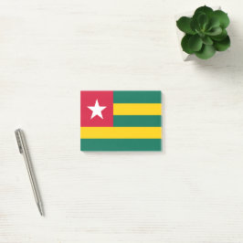 Togo flagga post-it block