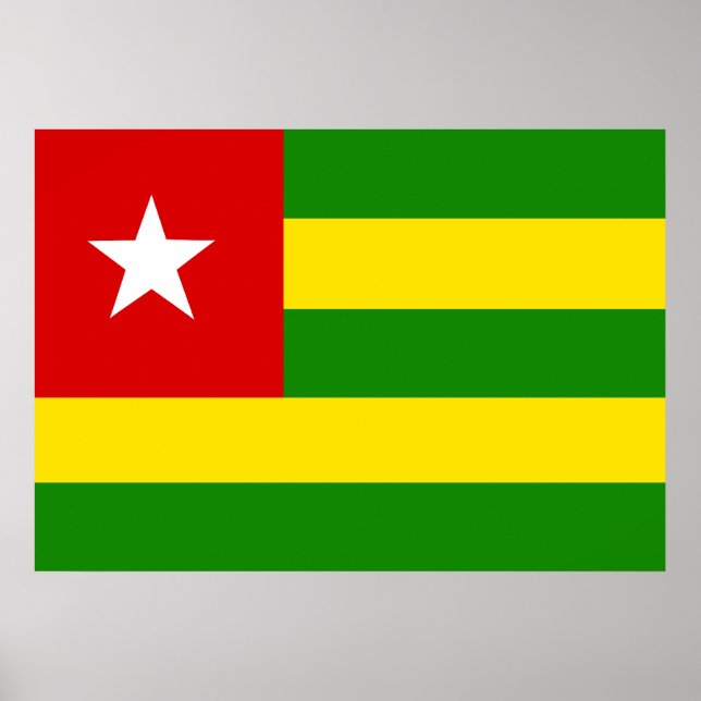 Togo Flagga Poster (Framsidan)