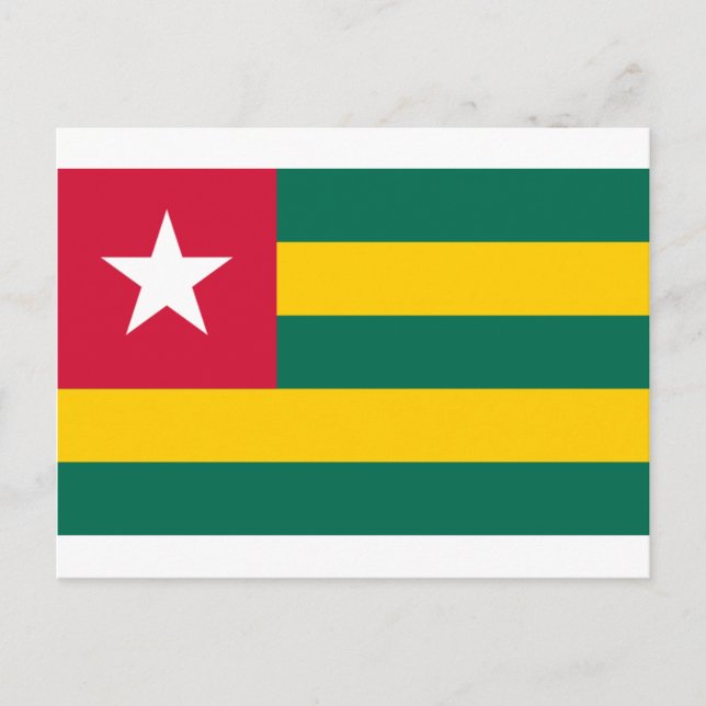 Togo Flagga Products Vykort (Framsida)