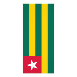 Togo flagga reklamkort
