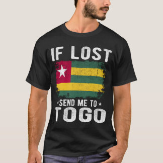 Togo Flagga Souvenir - om Borttappad skickar mig t T Shirt