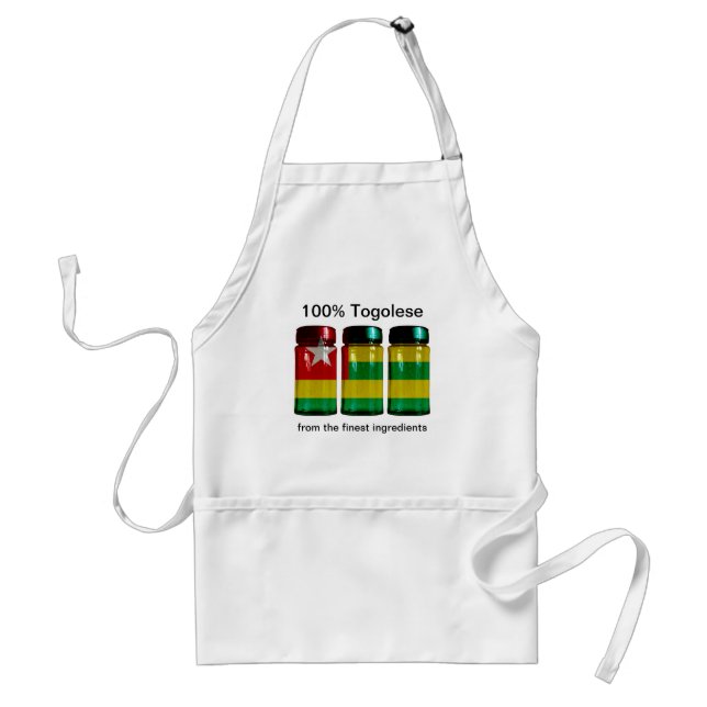 Togo Flagga Spice Burk Apron Förkläde (Framsidan)
