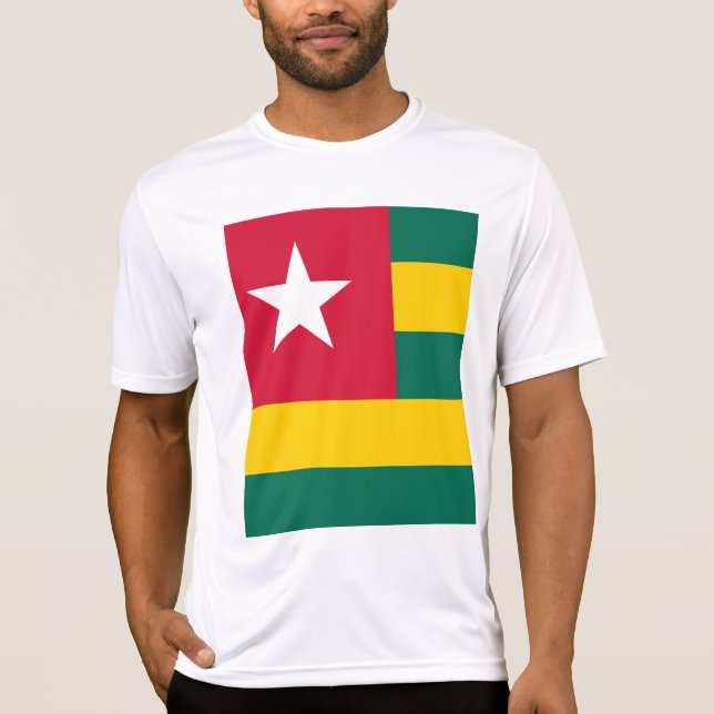 Togo flagga t shirt (Framsida)