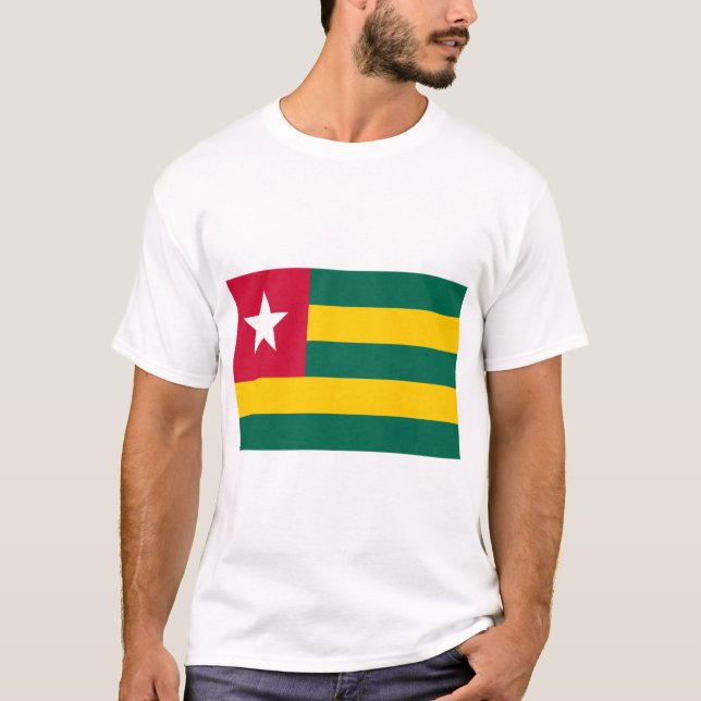 Togo flagga t shirt (Framsida)