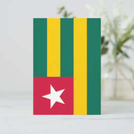 Togo flagga tack kort