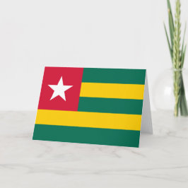 Togo flagga tack kort