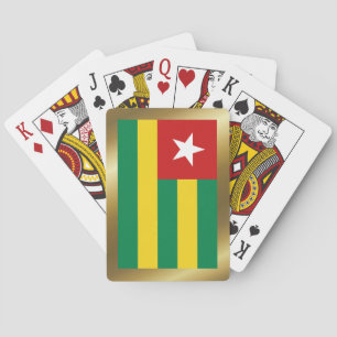Togo-Flagga uppspelningskort Spel Kort
