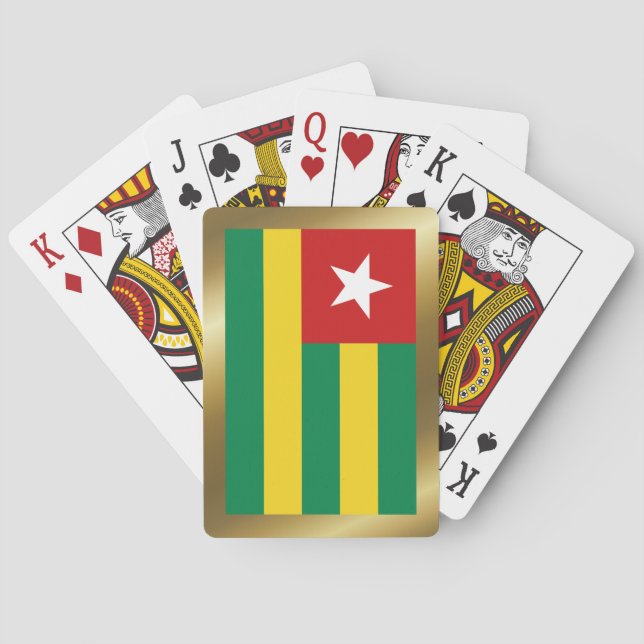 Togo-Flagga uppspelningskort Spel Kort (Baksidan)