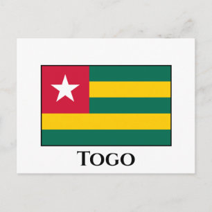 Togo Flagga Vykort