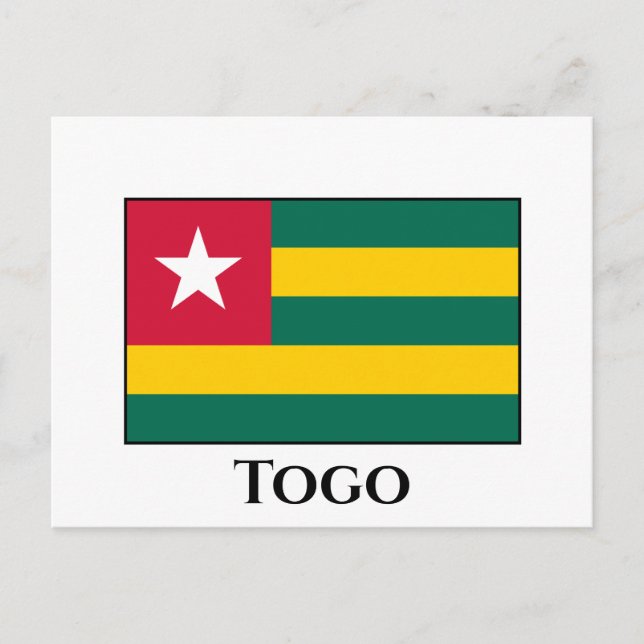 Togo Flagga Vykort (Framsida)