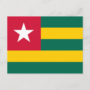 Togo Flagga vykort