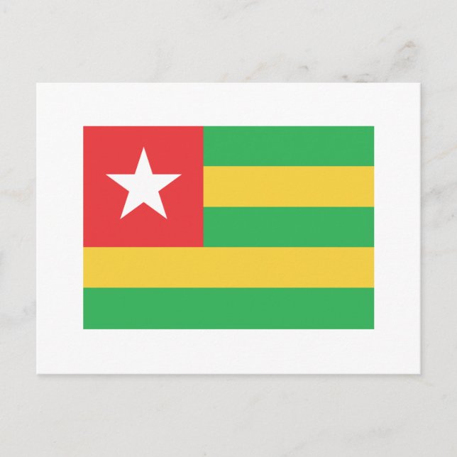 Togo Flagga Vykort (Framsida)