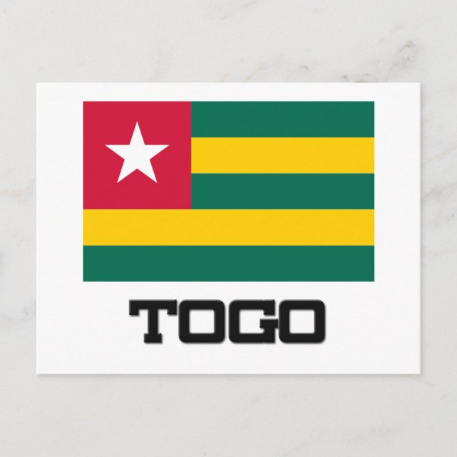Togo Flagga Vykort (Framsida)
