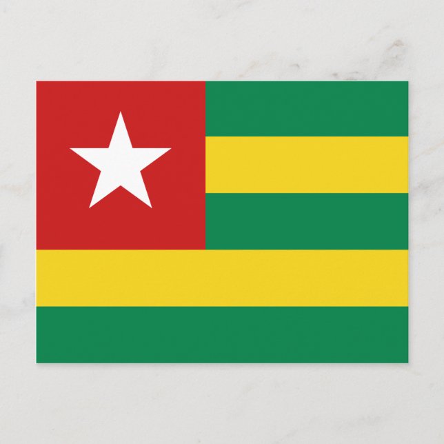 Togo Flagga vykort (Framsida)