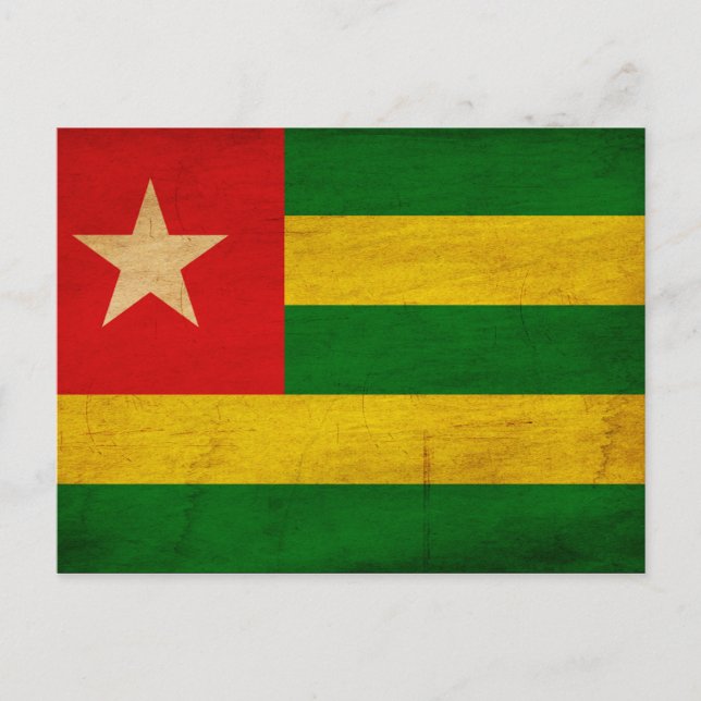 Togo Flagga Vykort (Framsida)