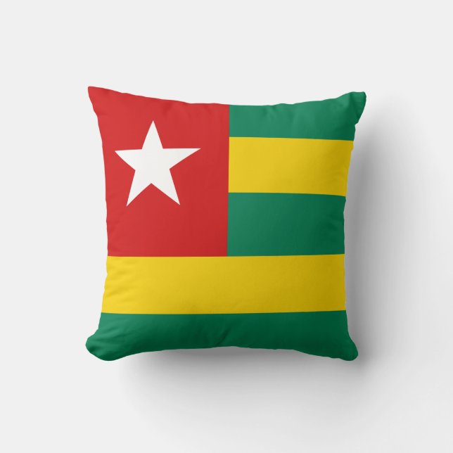 Togo Flagga x Flaggkudde Kudde (Framsida)