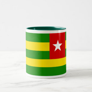 Togo flaggamugg Två-Tonad mugg