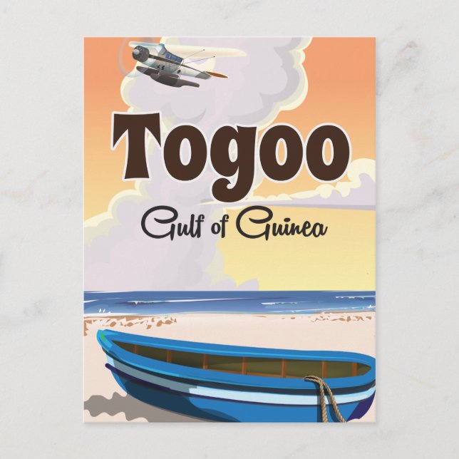 Togo Guineabuktens resepostertryck Vykort (Framsida)