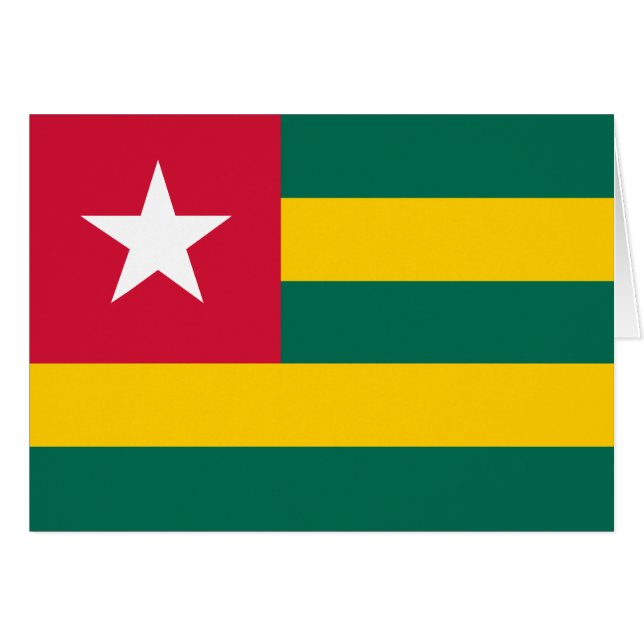 Togo Hälsningskort (Framsidan Horizontal)