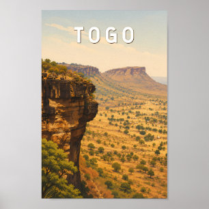 Togo Illustration Resa Konst Vintage Poster
