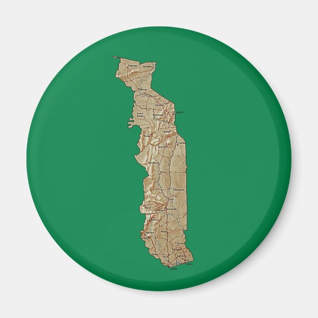 Togo Karta Magnet (Framsidan)