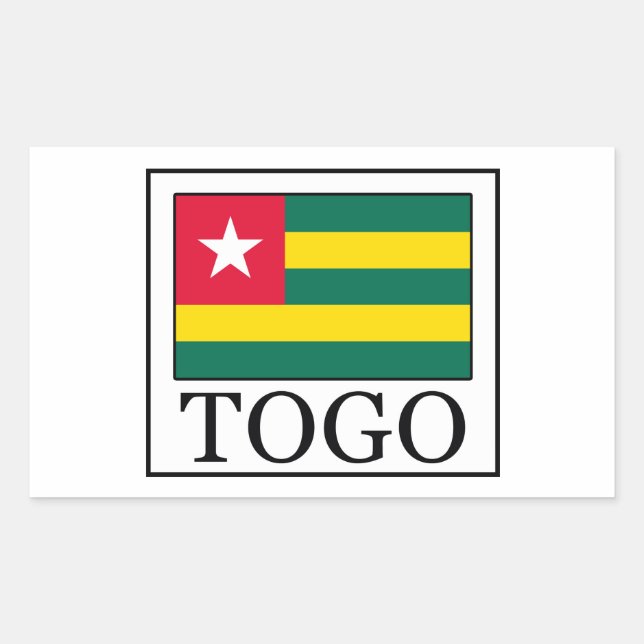 Togo Rektangulärt Klistermärke (Framsida)