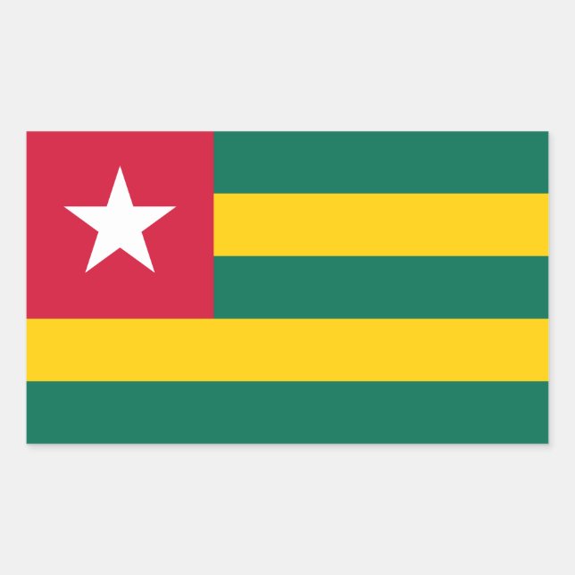 Togo Rektangulärt Klistermärke (Framsida)