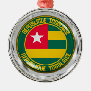 Togo Round Emblem Julgransprydnad Metall