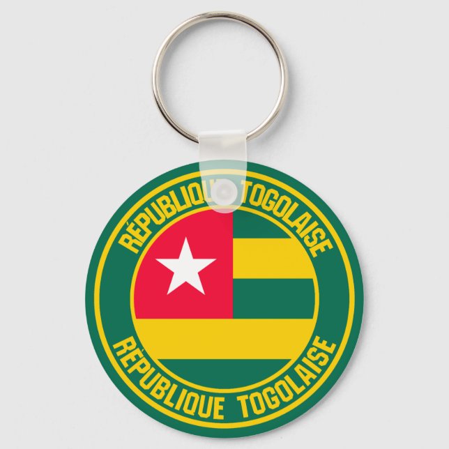 Togo Round Emblem Nyckelring (Framsida)