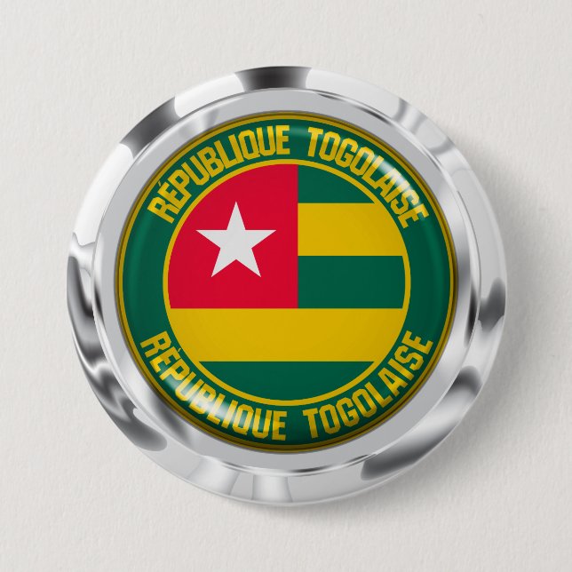 Togo Rund emblem Knapp (Framsida)