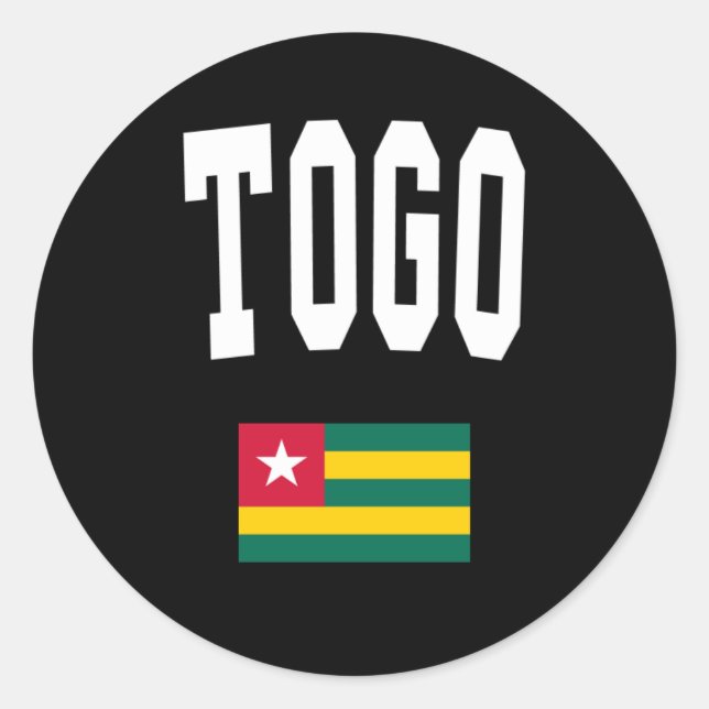 Togo Stil Runt Klistermärke (Framsida)