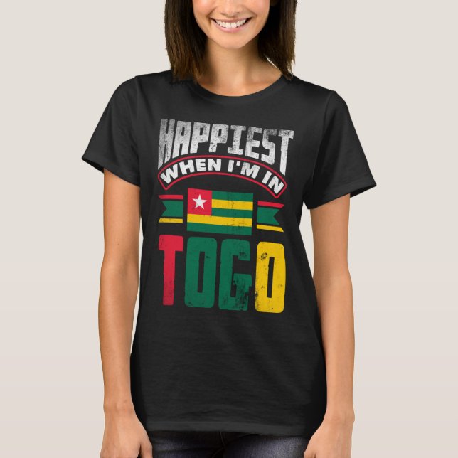 Togo Togo Togo Togo Togo Togos Flagga sker bäst nä T Shirt (Framsida)