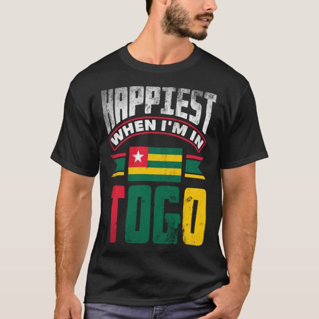 Togo Togo Togo Togo Togo Togos Flagga sker bäst nä T Shirt (Framsida)