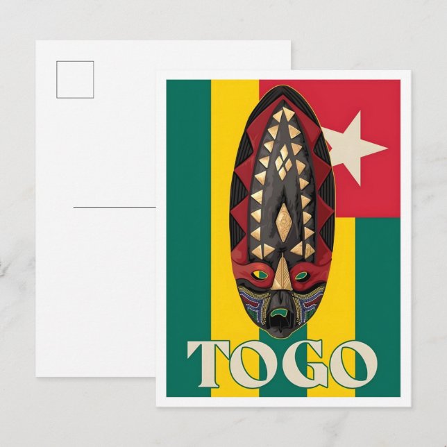 Togo Vintage Resa  Vykort (Fram/baksida)