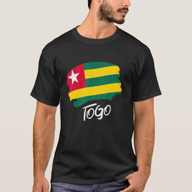 Togolese Flagga Togo T Shirt (Framsida)