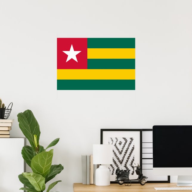 Togos flagga poster (Hemmakontoret)